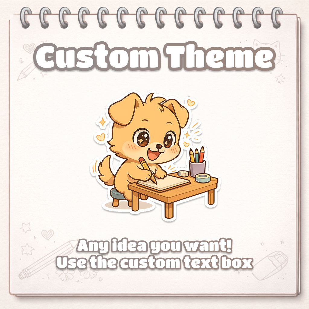Monthly Pet Stickers - From Your Photo