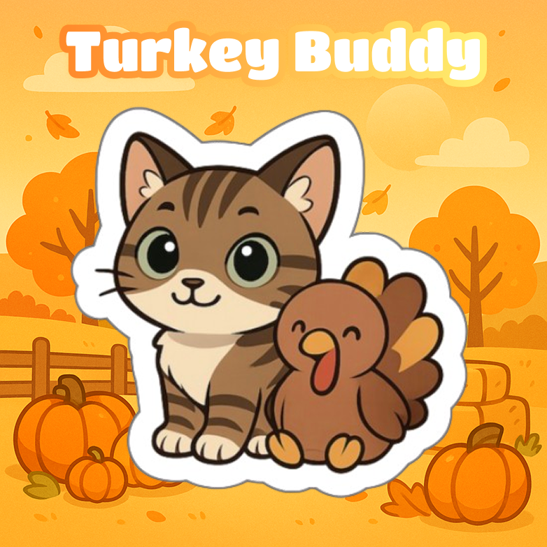 Thanksgiving Pet Magnets - From Your Photo